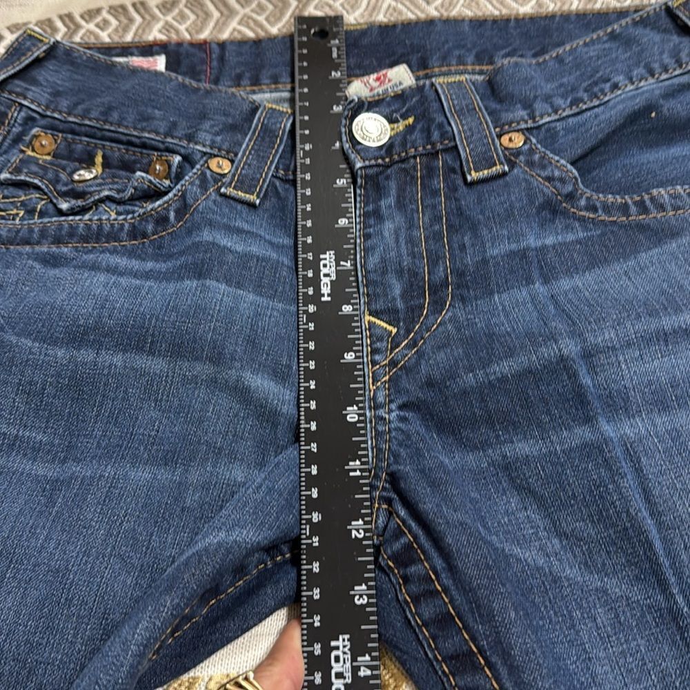 (N5) True Religion Men's 30x32 Mid Wash Denim Straight Leg Ricky Jeans in Blue - Picture 7 of 10